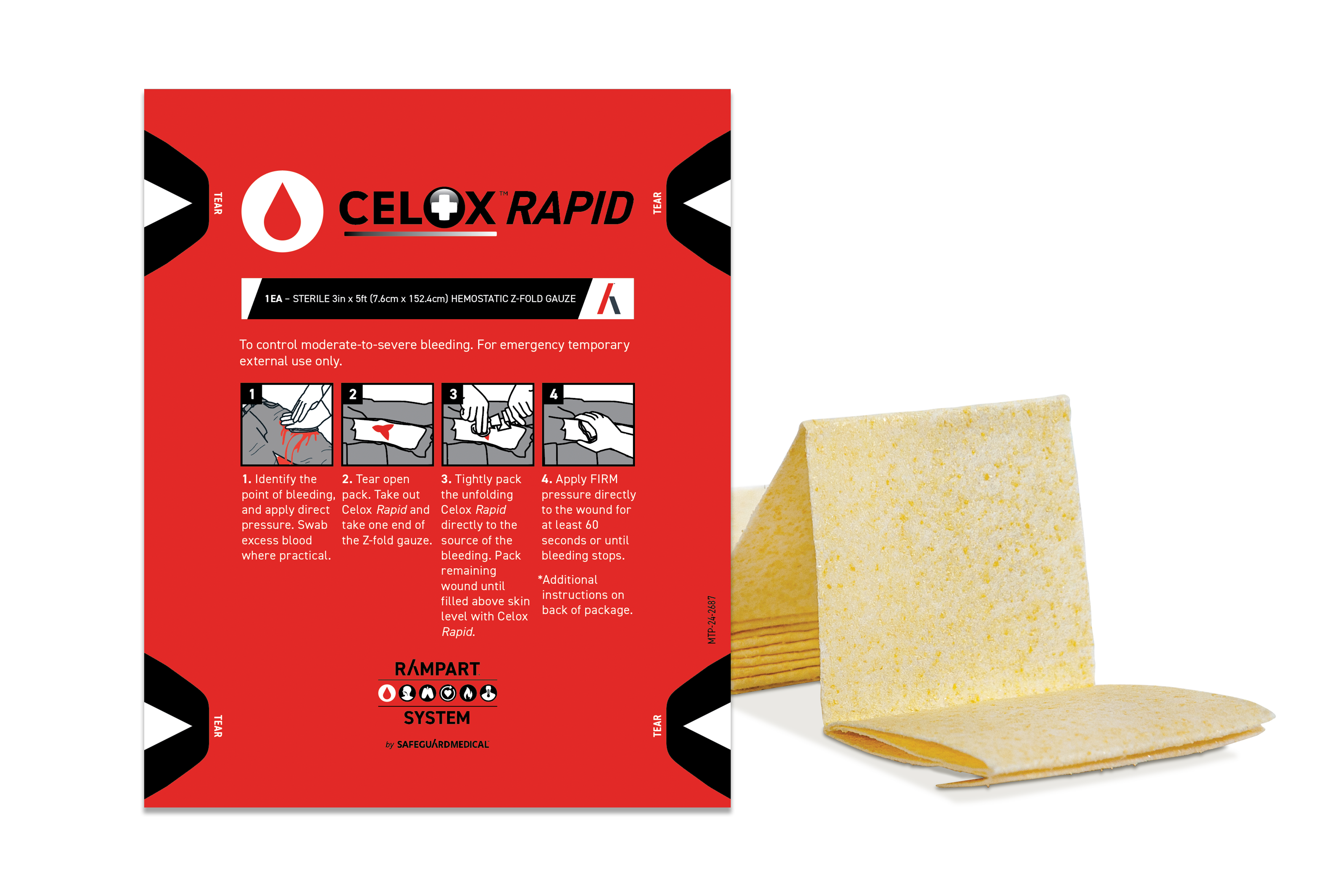Safeguard Medical | CELOX™ Rapid Hemostatic Gauze Safeguard Medical | CELOX™ Rapid Hemostatic Gauze