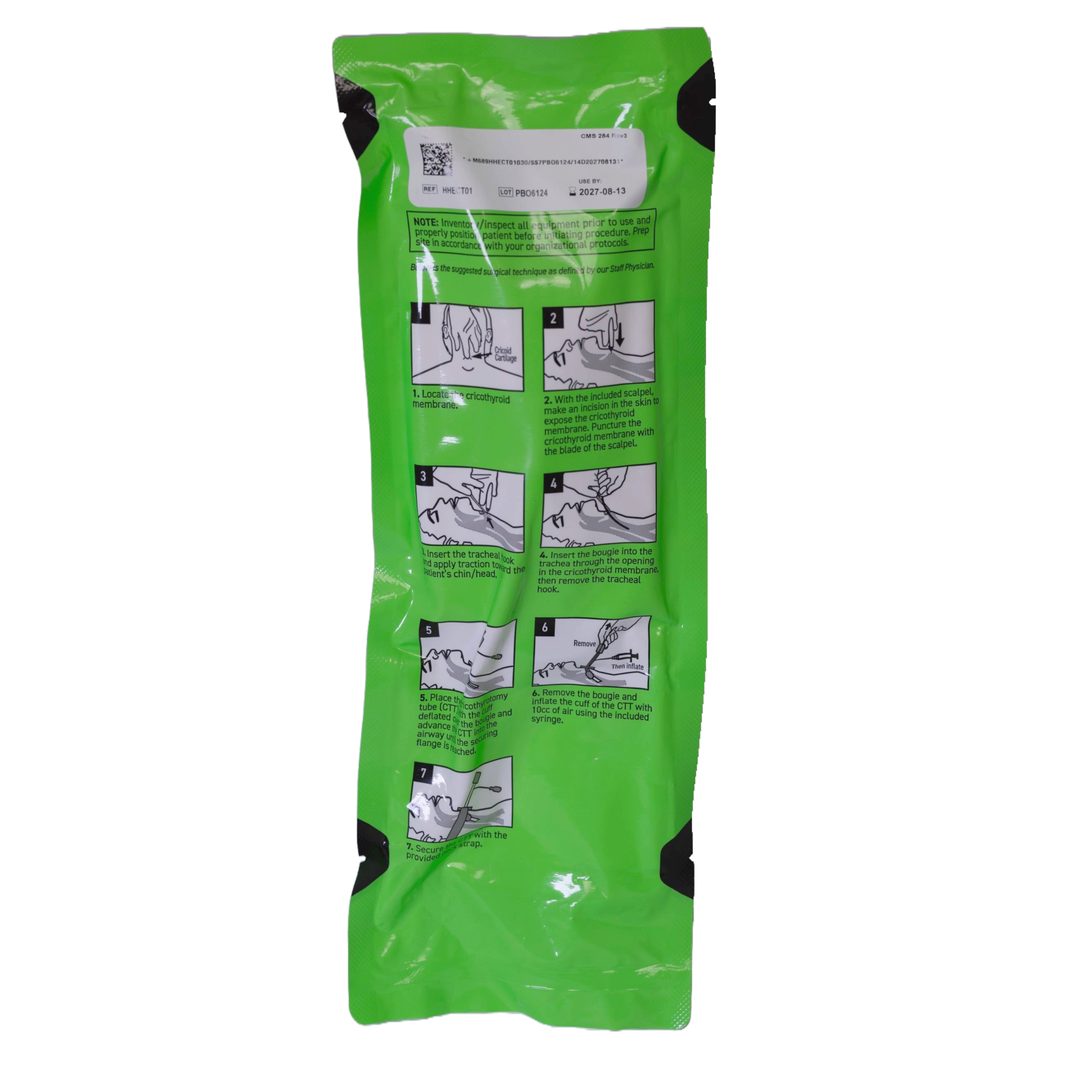 Crich Key Safeguard Medical | Emergency Cricothyrotomy Kit